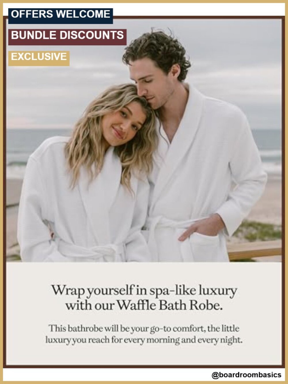 Waffle Knit Bath Robe Lightweight Spa Robe with Pockets - Picture 2 of 6